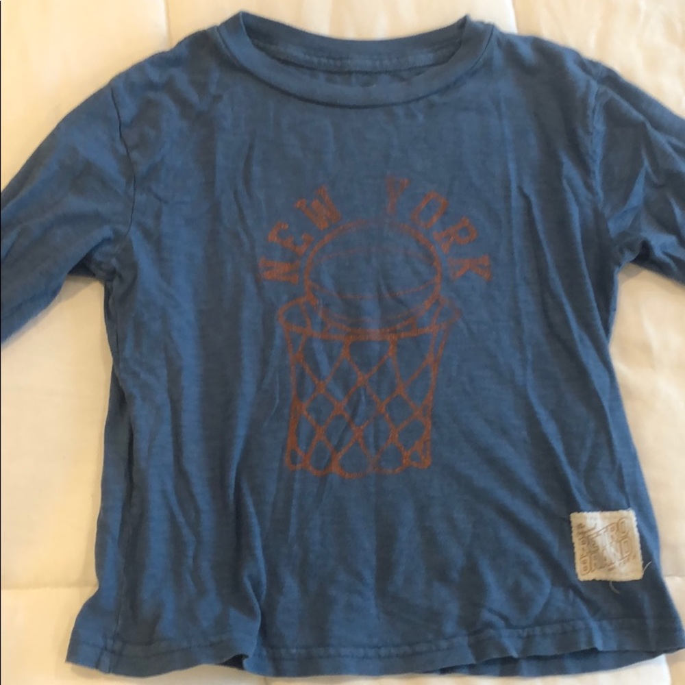 Retro brand boys basketball t shirt